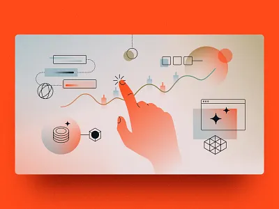 Finance ai blog post charts cloud figma finance graphic hand hpc illustration machine learning money quantum quantum computing