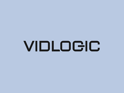 Vidlogic Logo audio video brand branding camera contemporary custom logo decor e commerce furniture geometric home identity logotype minimalist modern recording smart technology sound technical wordmark