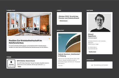 Bundesverband ProHolzfenster Web Elements and Pages branding graphic design logo responsive responsive design ui web web development web elements webdesign windows wood
