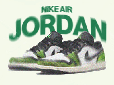 Nike Air Jordan 1 Low SE Poster Design air jordan graphic design jordan nike poster sneakers typography