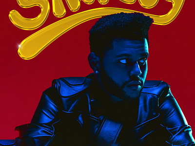 The Weeknd Starboy Album Cover Design 3d 3d lettering 3d typography graphic design poster design rapper singer starboy the weeknd typography