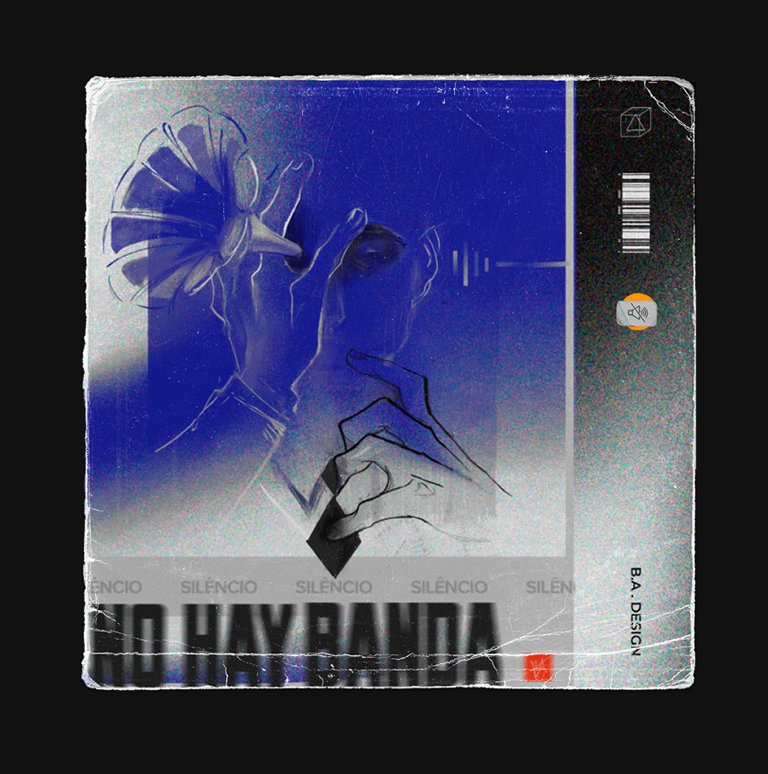 No Hay Banda cd cover design draw graphic design illustration record