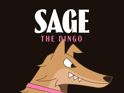Sage The Dingo aruba cunucu digital illustration dingo dog illustration vector