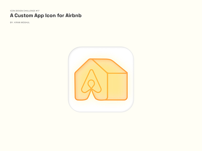 17. Icon Design - a Custom App Icon for Airbnb Icon 3d branding design graphic design icon icon redesign illustration logo logo redesign mobile design ui uichallenge ux uxdesigner uxui