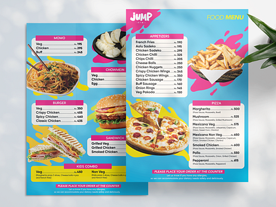 Food Menu for Jump KTM burger fast food food food menu menu pizza restaurant sandwich street food