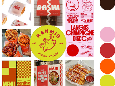 Hanimo - Korean Chicken Brand Proposal branding chicken colourscheme graphic design korea logo moodboard streetfood