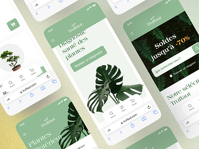 Truffaut - website revamp art direction brand e commerce green logo mobile plant product design products responsive revamp truffaut ui ux web website