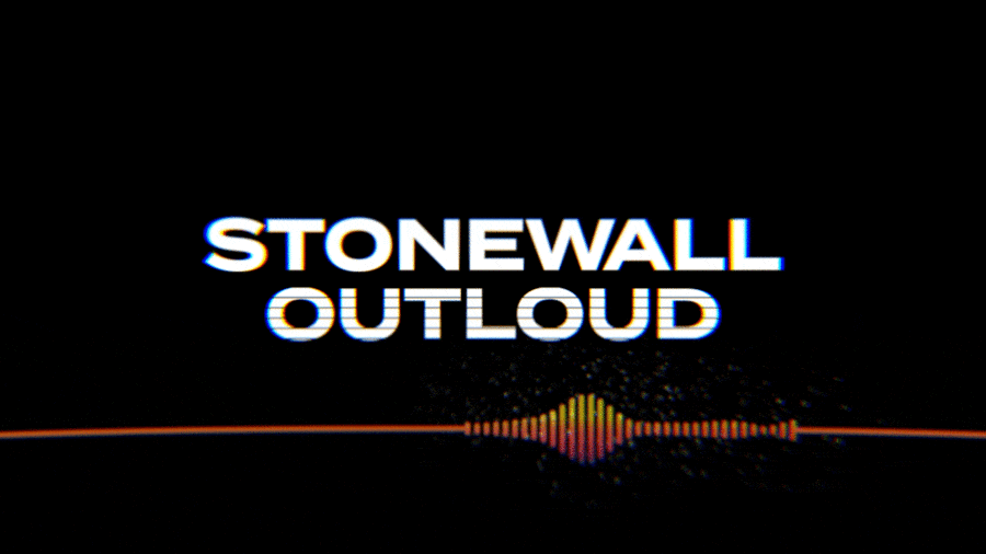 Stonewall Outloud - Logo animation audio creative design documentary film fun gradient graphics package lgbtq logo modern motion graphics movie outline rainbow reel soundwave typography youtube
