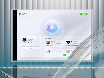 Personal AI Personality Profile | Web Concept ai ai website branding chat chatgpt clay clean concept design glassmorphism gpt graphic design premium profile prompt ui uiux ux web design white