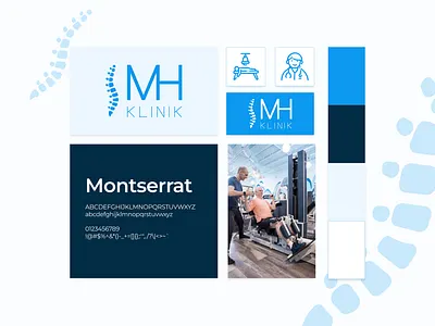 Physiotherapy Clinic Brand Identity blue brand branding design doctor graphic design icons identity logo physio physiotherapy therapy typeface visual visual identity
