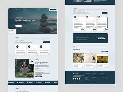 Meditation Website app dashboard meditation meditation website meditationui minimal ui website