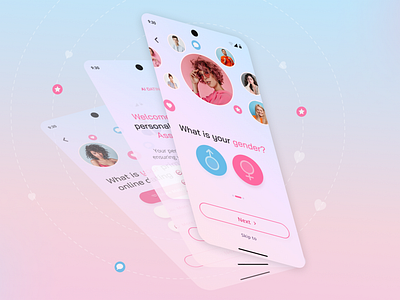 AI Dating- Mobile App-UI/UX Design app design datingapp design mobileapp productdesign ui uidesign ux uxdesign