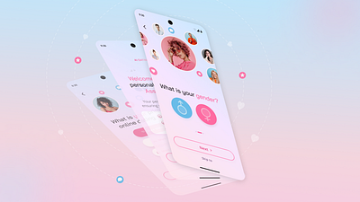 AI Dating- Mobile App-UI/UX Design app design datingapp design mobileapp productdesign ui uidesign ux uxdesign