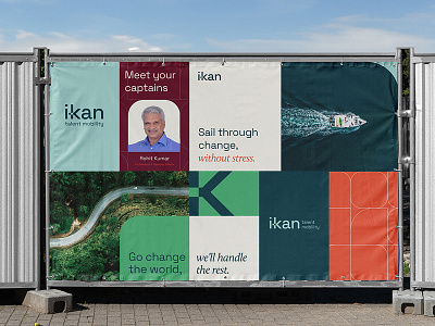 IKAN — Brand identity banner billboard branding citylight container design download free freebie identity logo mockup mockups psd template typography