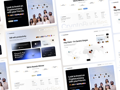 Crypto App Landing Page branding crypto design design agency finance financial fintech landing landing page platform project qclay saas service startup top ui ui ux web design web design inspiration