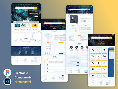 Electronic Components - Full web app designer design electronic figma graphic design landing page ui uiux web application web design website