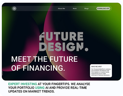 Meet the Future - Website ui