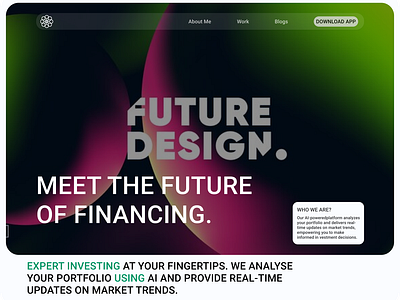 Meet the Future - Website ui