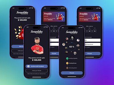 Gamification animation app card clean ui dashboard design earn flat games gamification graphic design login minimal onboarding play prize signup ui uidesign