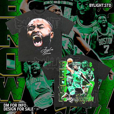 Jaylen Brown (FINAL NBA) Rap Tee Bootleg Design bootleg bootleg design bootleg tshirt branding design graphic design illustration rap tee ui