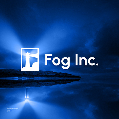 Fog Inc. Logo brand brand design branding daily logo daily logo challenge fog inc lighthouse logo logo designer logotype