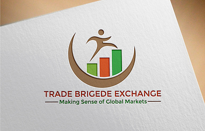 TRADE BRIGEDE EXCHANGE LOGO DESIGN illustration