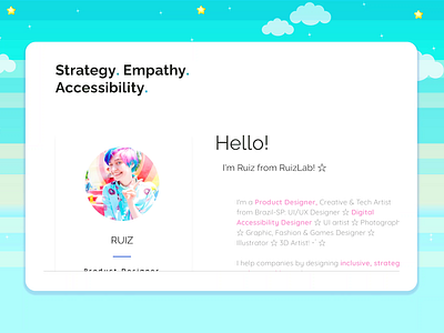 Portfolio 2024 massive update: gaming aesthetics - About! 🎮✨ anime art branding cute design game graphic design illustration kawaii motion pastels portfolio product design ui user experience user interface ux vector