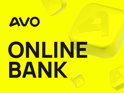 AVO bank — online banking 3d app avo bank banking blender character fintech mobile product ui ux