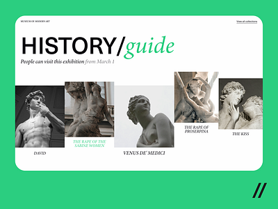 Guide Web App Design Template art artwork dashboard design guide guide web app homepage homepage design concept interface landing page museum web design product design start up ui ux web web app web design concept web design template website