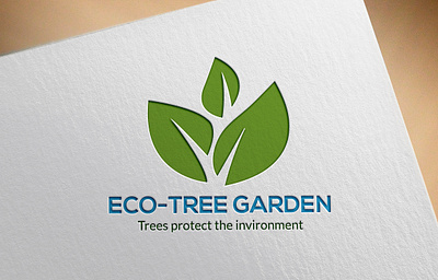 ECO-TREE GARDEN LOGO DESIGN illustration