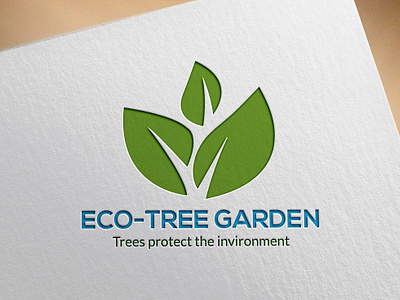 ECO-TREE GARDEN LOGO DESIGN illustration