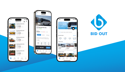 Bid Out mobile app ui user interface