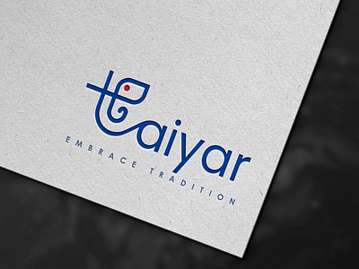 'Taiyar' - Showcasing culture and tradition (Option 1) branding clothing brand logo elephant logo graphic design indian logo logo logo design minimal logo taiyar traditional logo