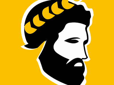 Greek Face Logo animation branding face face logo graphic design greek face logo logo animation yellow