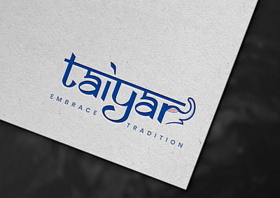'Taiyar' - Showcasing culture and tradition (Option 2) brand identity clothing brand logo elephant elephant logo embracing tradition indian logo logo design taiyaar taiyar traditional logo