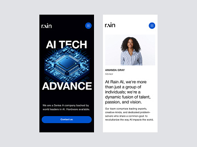 RAIN AI ai android design app design application design artificial intelligence ios design mobile mobile app design mobile design software