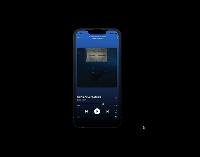 Day 4/100 Design Challenge: Flipping cards animation (Spotify) animation billie eilish clipping cards design challenge figma spotify ui uidesign ux uxdesign