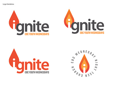 Ignite Identity Project branding christian flame graphic design ignite illustrator jesus logo orange