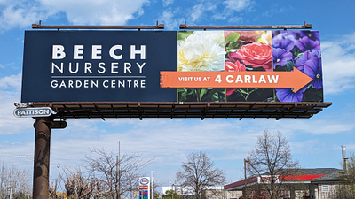 Beech Nursery Superboard in Toronto, Canada billboard graphic design large format superboard toronto