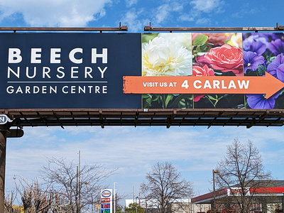 Beech Nursery Superboard in Toronto, Canada billboard graphic design large format superboard toronto