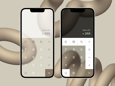 Glassmorphism Calculator 3d calculator calculator design figma glassmorphism interface design ui uiux design ux