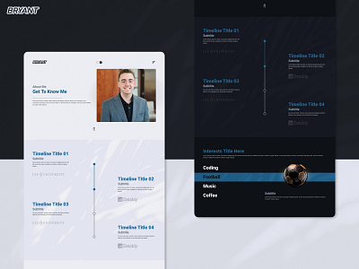 Bryant Protfolio UX / UI / About about darkmode design lightmode portfolio ui ux webdesign webflow website