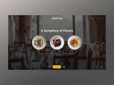 Modern Restaurant Slider Design for WordPress chef dish elegant food hero image kitchen menu modern restaurant slider slider revolution template ui wordpress wordpress slider