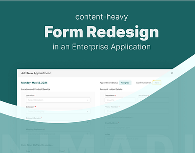 Form Redesign | Enterprise Application content heavy design enterprise form design microcopy redesign ui ui design user experience ux design web design