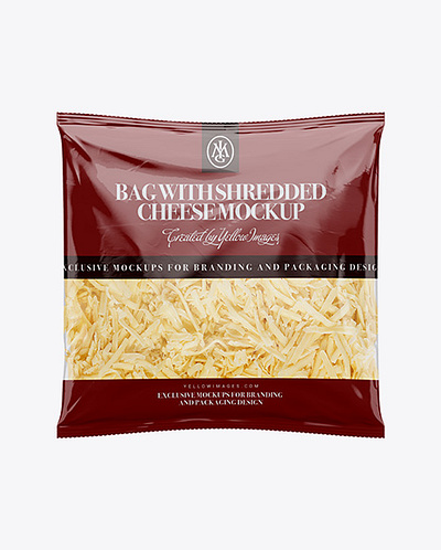 Free Download PSD Plastic Bag W/ Shredded Cheese Mockup free mockup template mockup designs