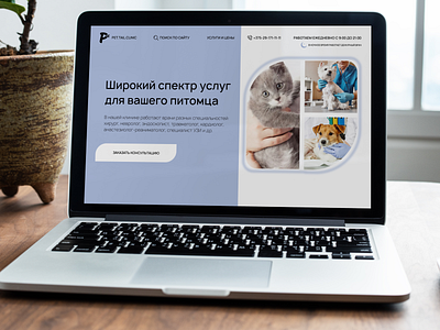 Website concept design for a veterinary clinic animal clinic concept design concept ui uxui design website
