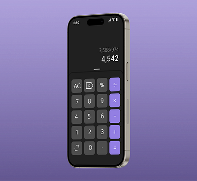 DailyUI #004 Calculator design ui ux