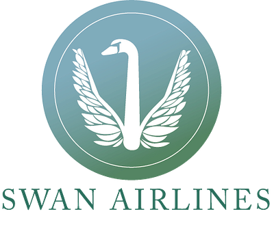 SWAN AIRLINES / DAILY LOGO CHALLENGE: AIRLINE PROMPT airline prompt dailylogochallengre swan