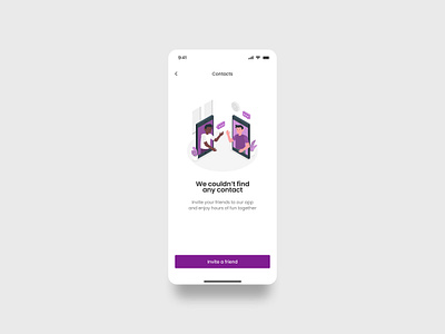 Invite contact screen components dailyuichallenge design invite contact screen mobile ui ux