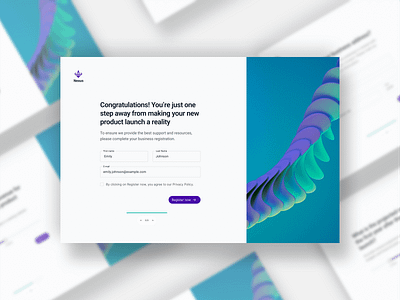 Funnel for a business registration proces art branding crm daily figma form funnel join now register registration ui ux